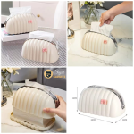 Elegant Shell Design Tissue Box – Decorative Organizer (Random Colors)