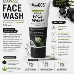 BobbyCOS Activated Charcoal & Scrub Face Wash