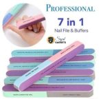 7-in-1 Nail File & Buffer Block – Professional Nail Care Tool
