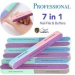 7-in-1 Nail File & Buffer Block – Professional Nail Care Tool